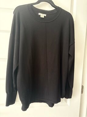 Max Studio Black Long Sleeve Rayon Sweater Size XL EUC